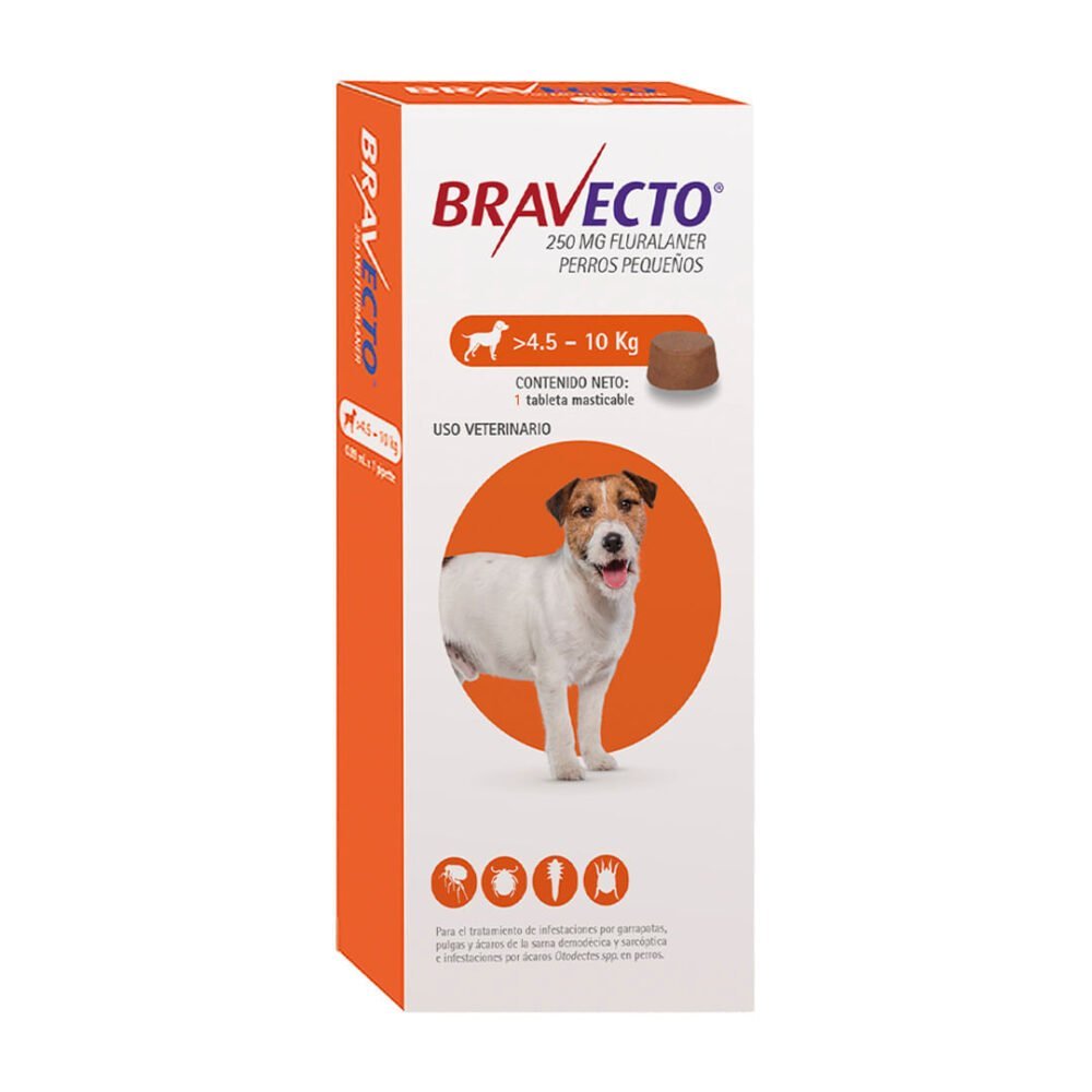 Bravecto 4.5 - 10 kg. (250 mg.)