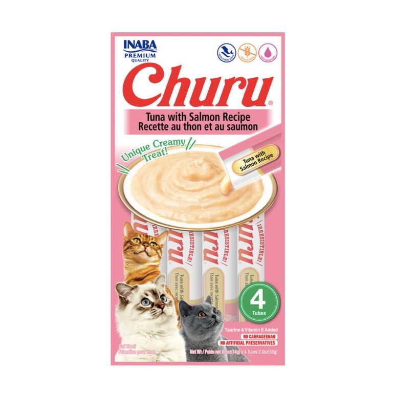 Churu Atún con Salmón - Snak húmedo para gatos