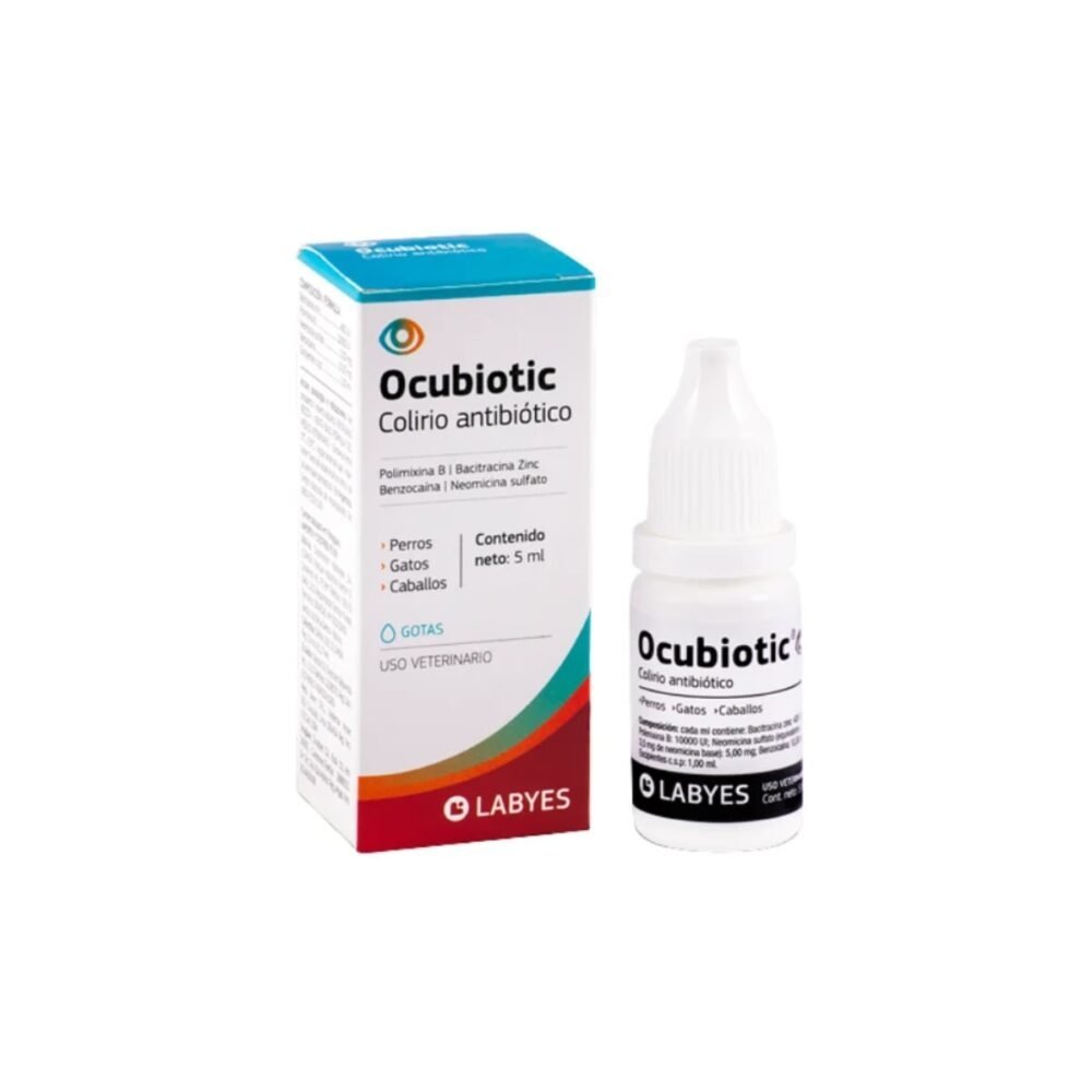 Ocubiotic Colirio antibiótico sin esteroides x 5 ml.